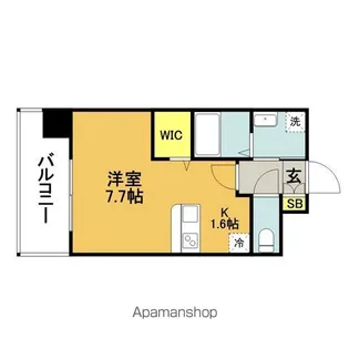 エンクレストベイ天神東Ⅱ【12階】の間取り