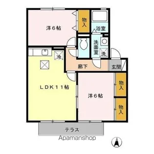 エスポワール【1階】の間取り