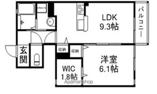 アンジェリック【1階】の間取り