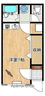 ハートランド蛇田Ⅲ【102号室】の間取り