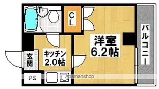 RIGEL御陵前【2階】の間取り