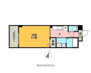 モデラート【3階】の間取り