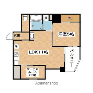 LAUGHTER【8階】の間取り