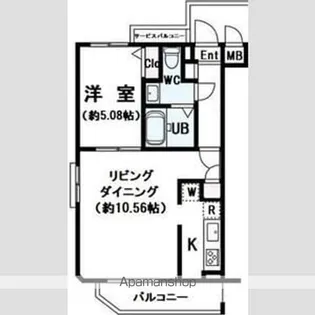LUMEED飯田橋【2階】の間取り