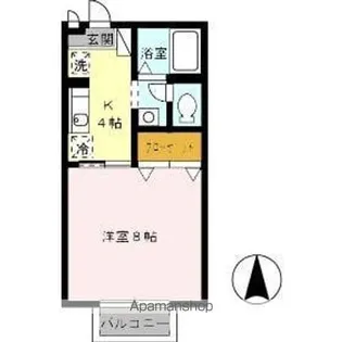 コンフォート玉名【2階】の間取り