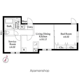 フォルスクラス駒込西ケ原【2階】の間取り