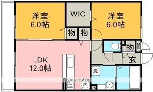 ポッソ ヴィラージュ【2階】の間取り