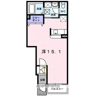 シェーンフェルト【1階】の間取り