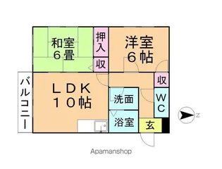 グレイスメゾンA【2階】の間取り