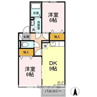 サニーコーポ【2階】の間取り