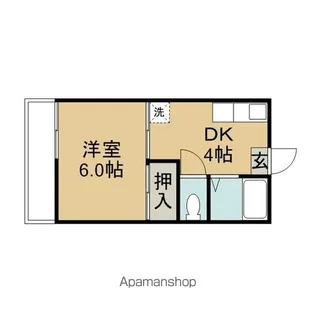 コーポ忠洋【1階】の間取り