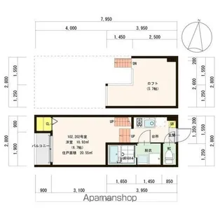 ハーモニーテラス東照宮【1階】の間取り