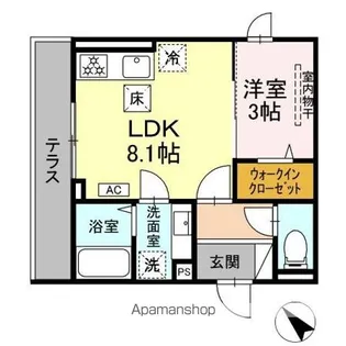 D PAINA西寺尾【1階】の間取り
