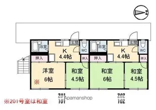 コートビレッジ東手城 B棟【2階】の間取り