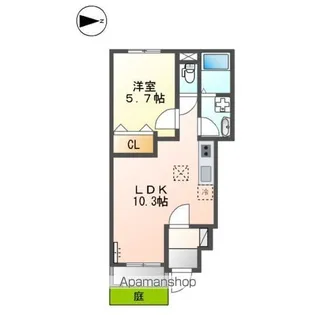 ラ・ジオンあきる野【1階】の間取り