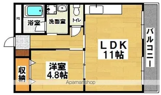 山本レンターマンション【2階】の間取り