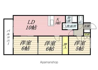 ベルマージュⅡ522【102号室】の間取り