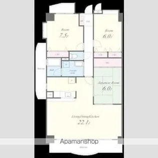 リーフマンション グランディア【5階】の間取り