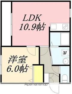セゾンクレール昭和【2階】の間取り