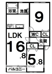 スピカⅡ【2階】の間取り
