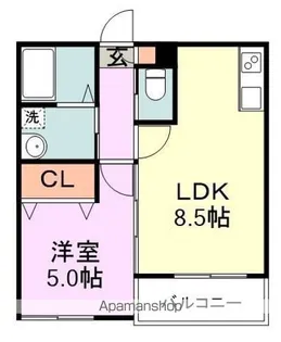 PHOENIX香椎駅前【2階】の間取り