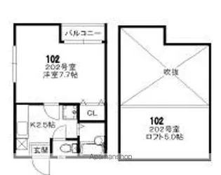 メゾンKT21【2階】の間取り