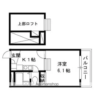 レオパレスブレスブライト【208号室】の間取り