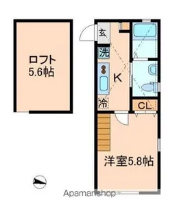 ビューメゾン横浜【2階】の間取り