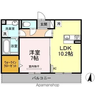 リュミエール・ソレール【2階】の間取り