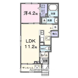 ボヌールⅠ【1階】の間取り