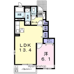 タマテックハイツ Ⅲ【1階】の間取り