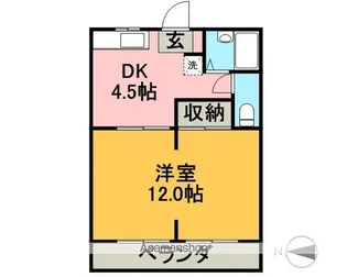 ハイパンションM【201号室】の間取り