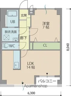 ウィステリア櫻小路【506号室】の間取り