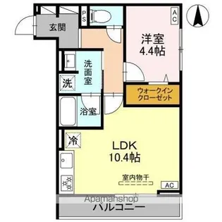 DーGRAN 飯田町【3階】の間取り