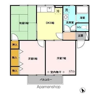 リヴェールコート ABCDE【2階】の間取り