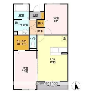 オッツ セイワ【3階】の間取り