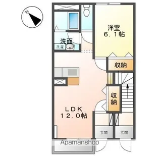 アプリーレ【101号室】の間取り