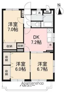 ベルティオンTK【301号室】の間取り