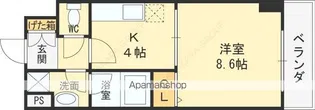 ボナール長栄寺【4階】の間取り