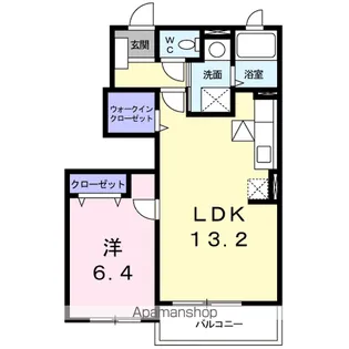 ウーバ ノーベ【1階】の間取り