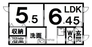 1LDKの間取り画像