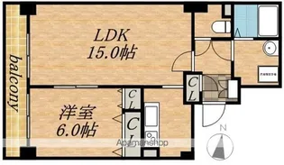 ティアラタワー中島倶楽部(III)【27階】の間取り