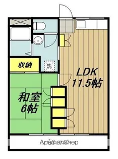 第2金子コーポ【102号室】の間取り