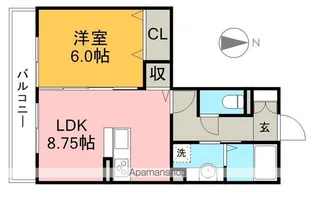 ディアコート・フジ【2階】の間取り