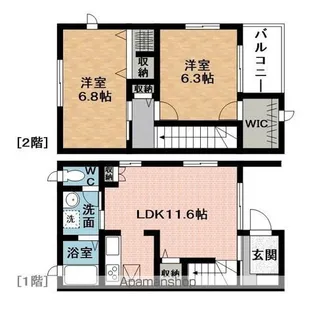 メゾン上野C【1階】の間取り