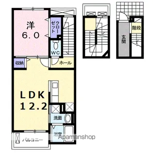 シーサイドビレッジB【3階】の間取り