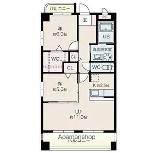サンファミリア【1階】の間取り