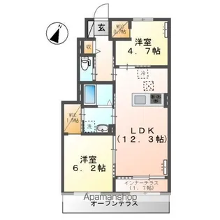 ルーチェⅡ【1階】の間取り