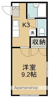 レインボーハイツ【205号室】の間取り