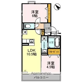 アンクレージュ AB【3階】の間取り